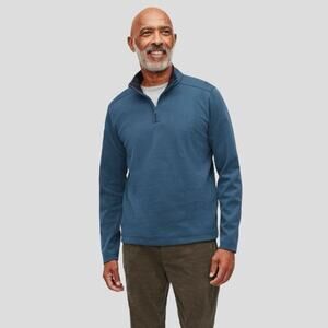 Bonobos Men's Size M Daily Grind Half Zip Pullover Night Sky Blue NWT $99
